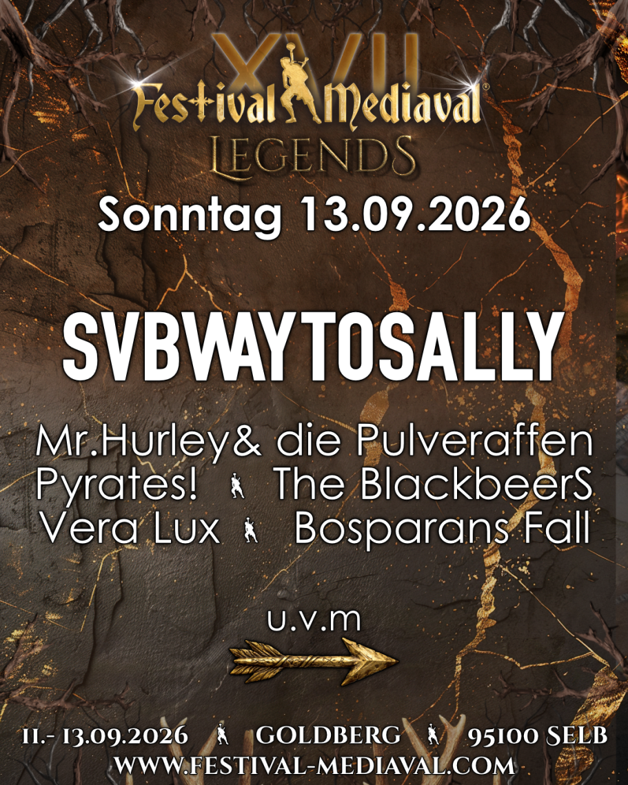 Tagesline-up Sonntag